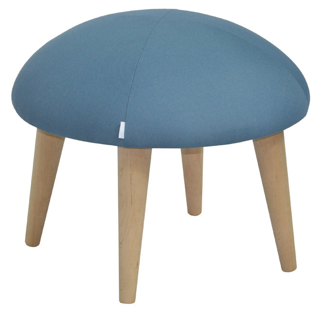 Solid + Manufactured Wood Accent Stool, Blue