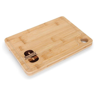 Personalized Cutting Boards For Kitchen - Vintage Custom Wood Cutting Boards With Monogram - 10"X7" Small Bamboo Cutting Boards For Kitchen - Heavy Duty Wooden Chopping Boards