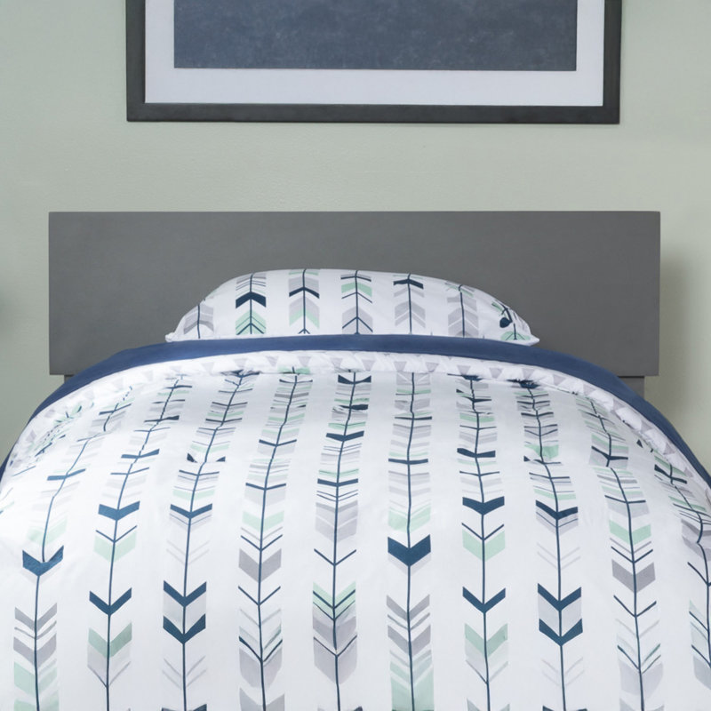Tête de lit en bois massif Daurice, Lit simple, Gris
