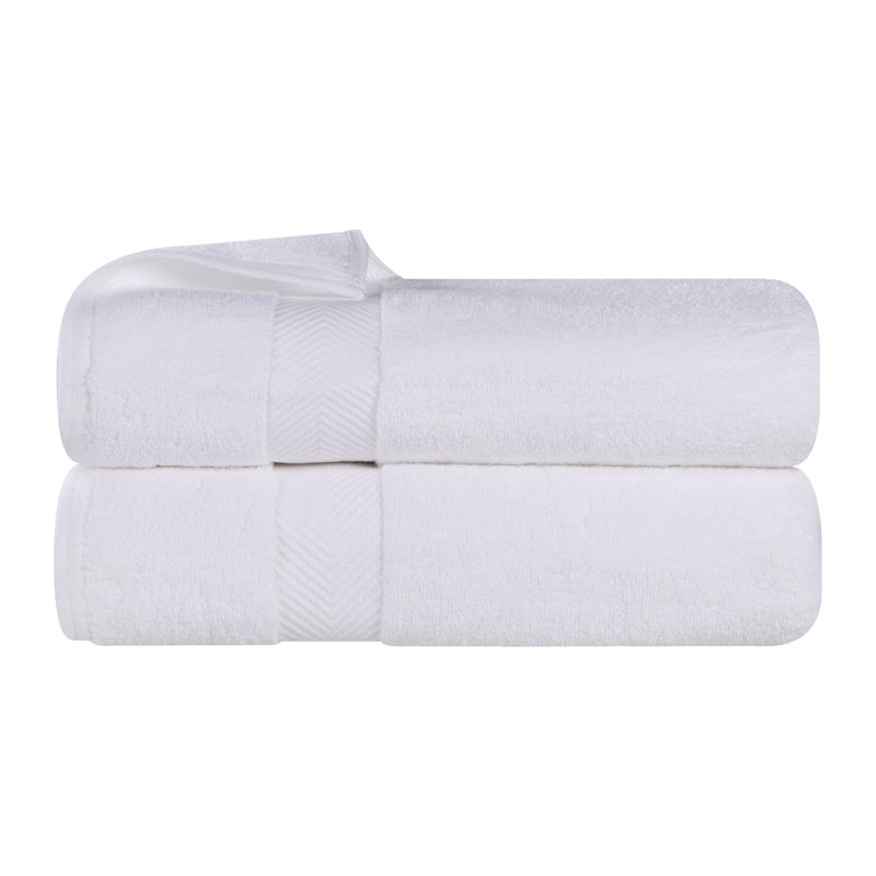 Hamachi 100% Cotton Midweight Bath Towel, White