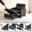 Canapé-lit convertible 4 en 1 avec canapé-lit, fauteuil inclinable avec massage par vibration-1609955389