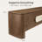  Darlington 71" Modern Walnut Storage TV Stand With Ceramic Pulls