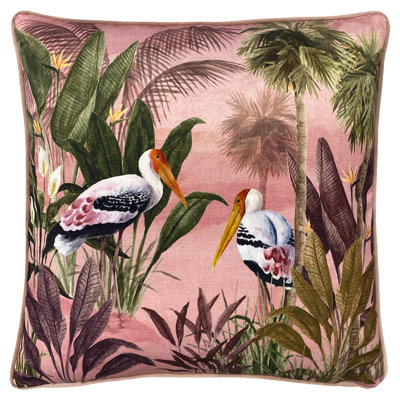 Platalea Botanical Piped Feather Filled Cushion
