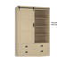 Armoire de rangement haute avec garde-robe et penderie-121106055