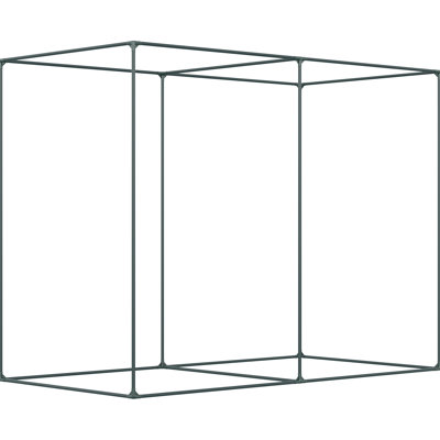 Doublure de sécurité de jardin 6 pi x 3 pi - Plantes avec entrée à fermeture à glissière, structure en acier stable, porte de tente de cour pour la cour des plantes