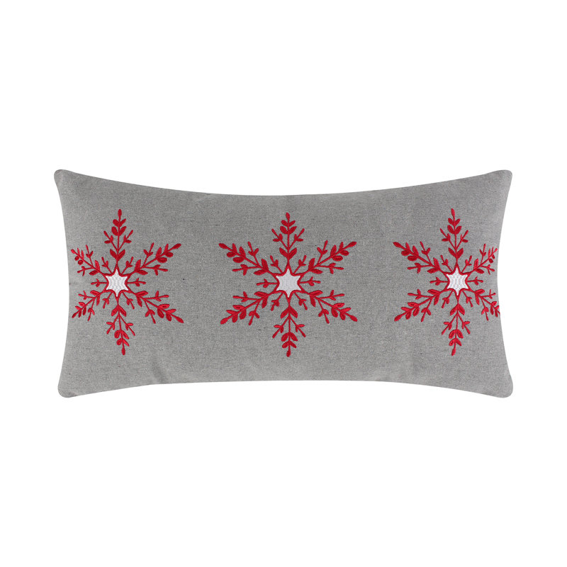 Sleigh Bells Snowflake Pillow