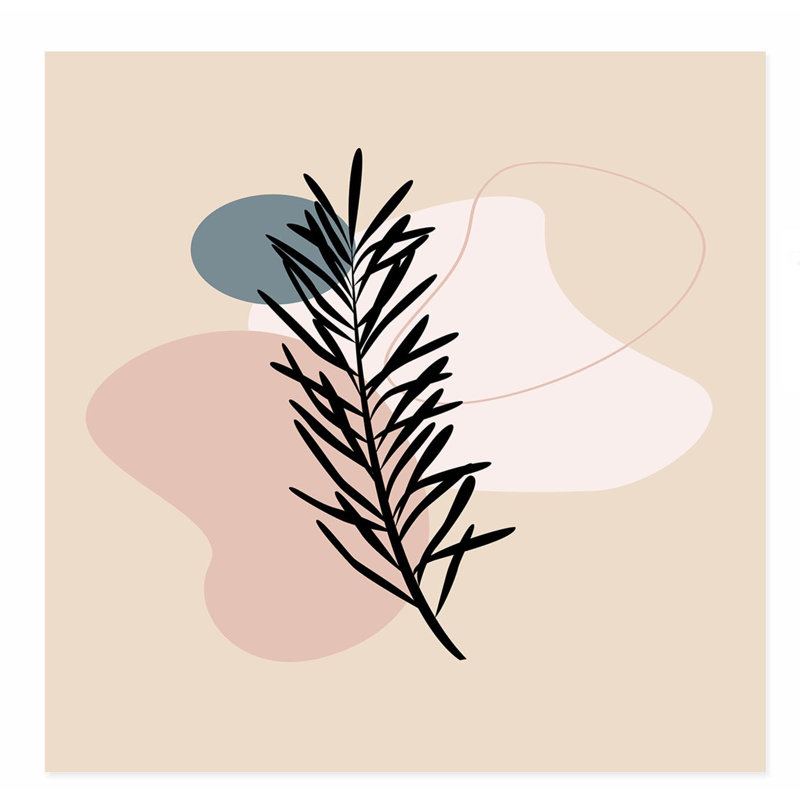«Botanical Boho Plant Bohemian», reproduction d'art non encadrée, H 18 po x l 18 po