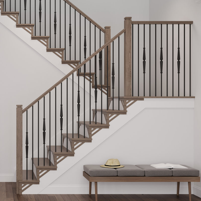 Embossed Oak Right Hand Stair Bracket