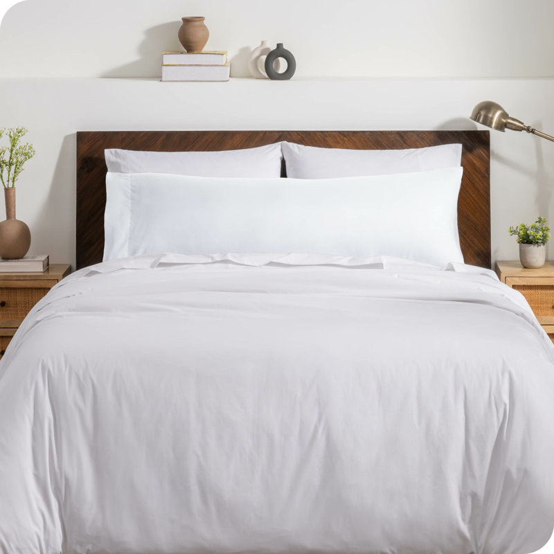 Fermeture de l'enveloppe du coussin en microfibre, Blanc