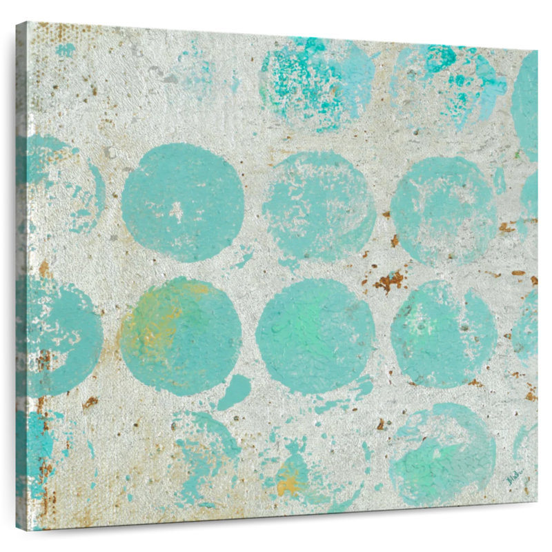 Aqua Circles I, 39" H x 39" W