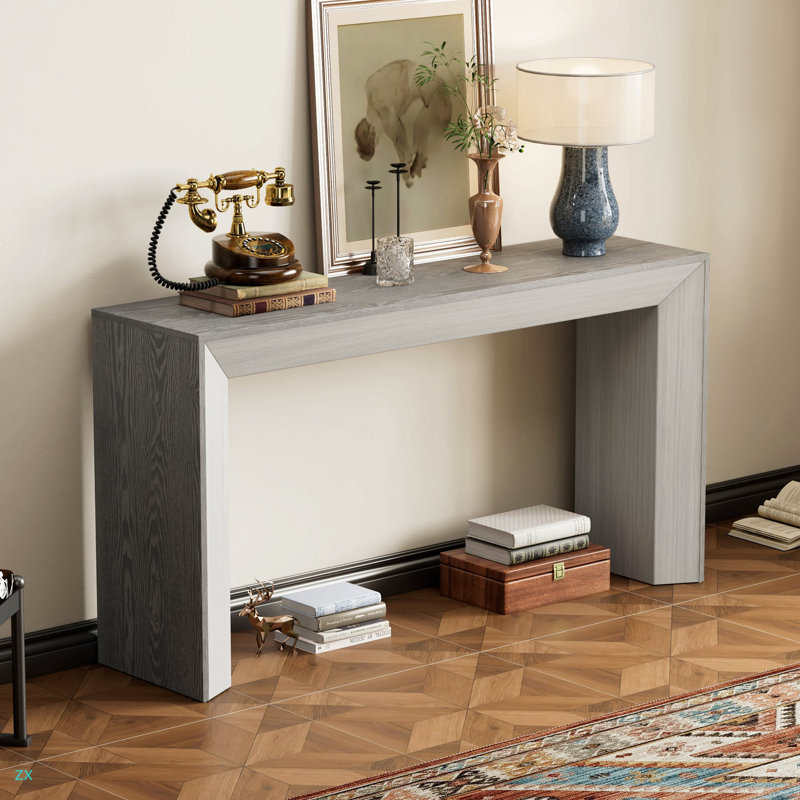 Console élégante Mirod, conception de cheminée, simple et fonctionnelle avec de haute qualité, polyvalente pour le couloir, le salon ou le vestibule