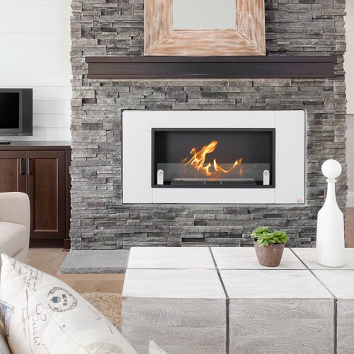 HomCom 43.25'' W Ethanol Fireplace & Reviews | Wayfair