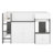 Modern Loft Bed with Playhouse Design & Storage-543320826