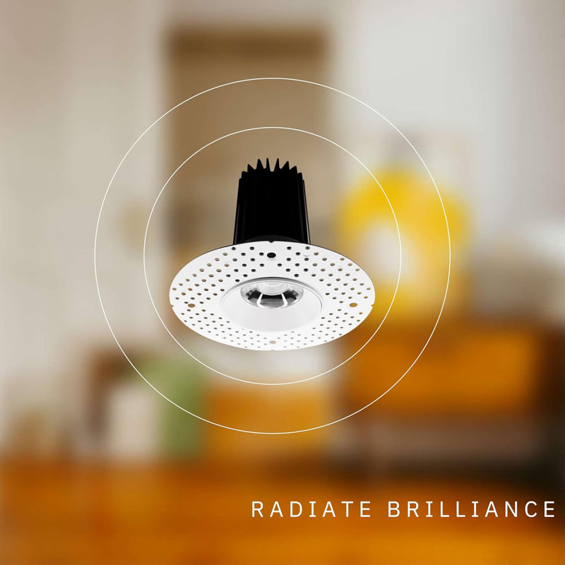 Luminaire encastré rond 3,5 lumens 3,5 pouces Perlglow 3,5W sans lumière 18CC