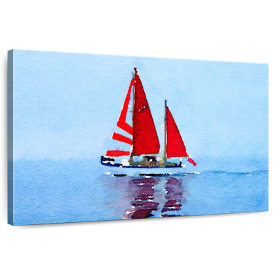 Mehar Small Red Sailboat