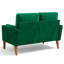 Modern 47.6-inch mini model velvet two-seater sofa-2022939114