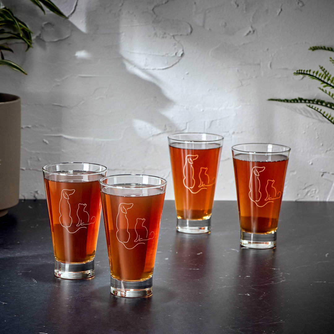 Modern Pets Libbey BFF''s Hi-Ball Glasses, 14-Ounce, Set Of 4 (Set of 4) Libbey