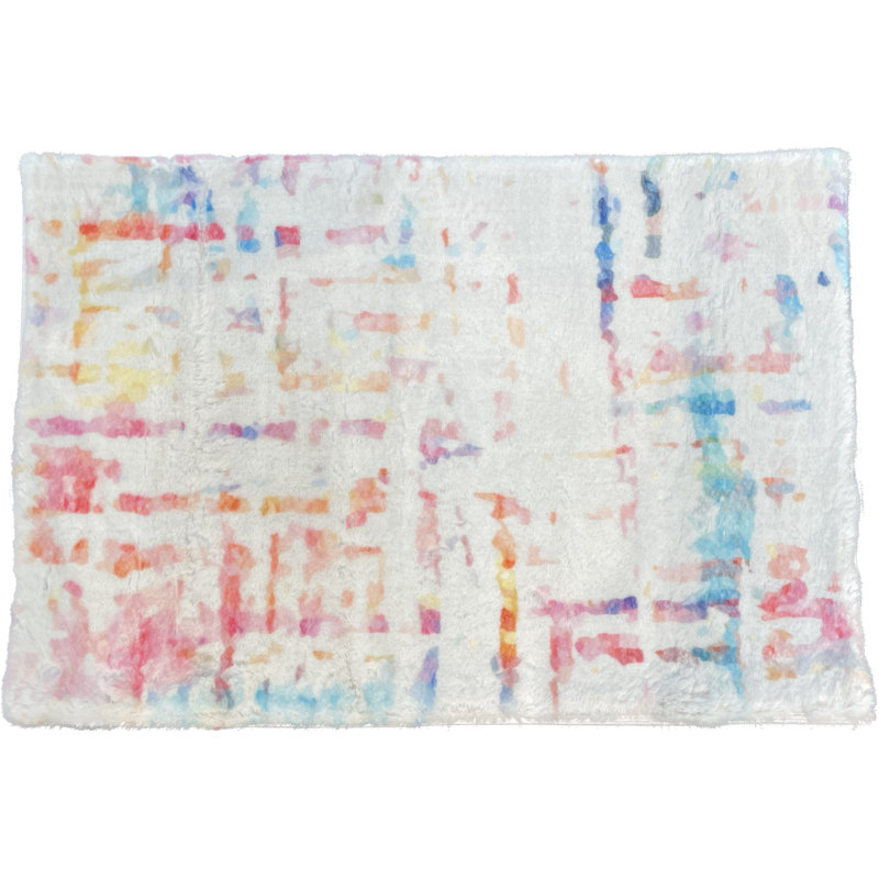 Coco Faux Fur Cloud Rectangle Washable Rug, Rectangle 1'8" x 2'6"