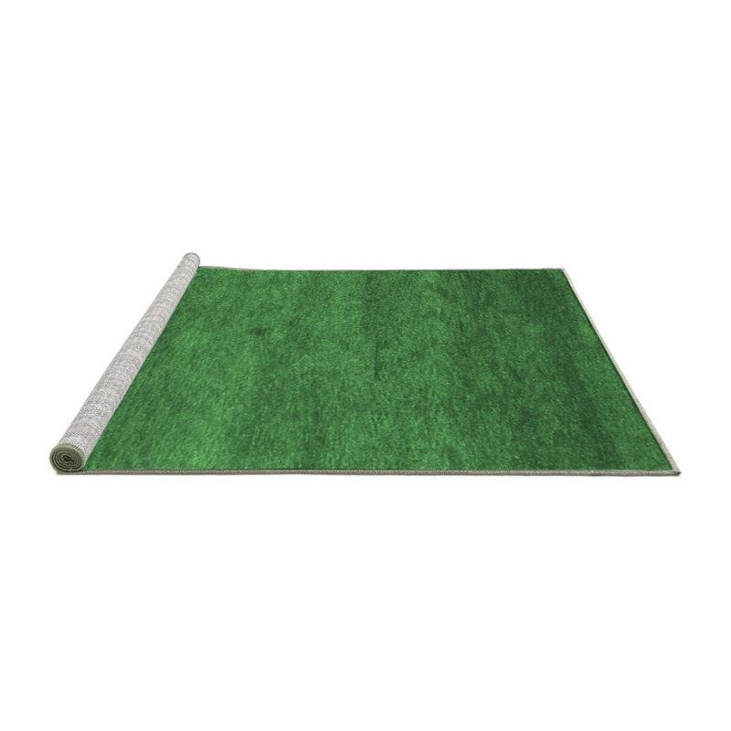 Washable Abstract Indoor Rug, Square 5'