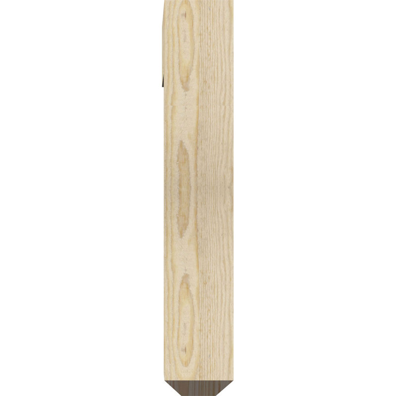 Fleur de lys triple support artisanal Ironcrest, H 20 po x P 18 po, 4"W x 4"T Douglas Fir (Rough Sawn)