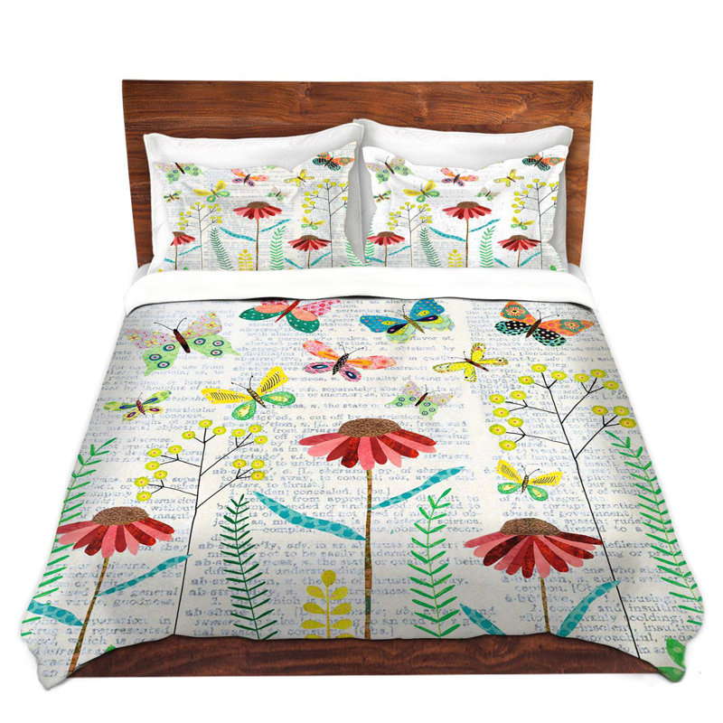  Housses de couette en microfibre Sascalia April Butterflies, Très grand