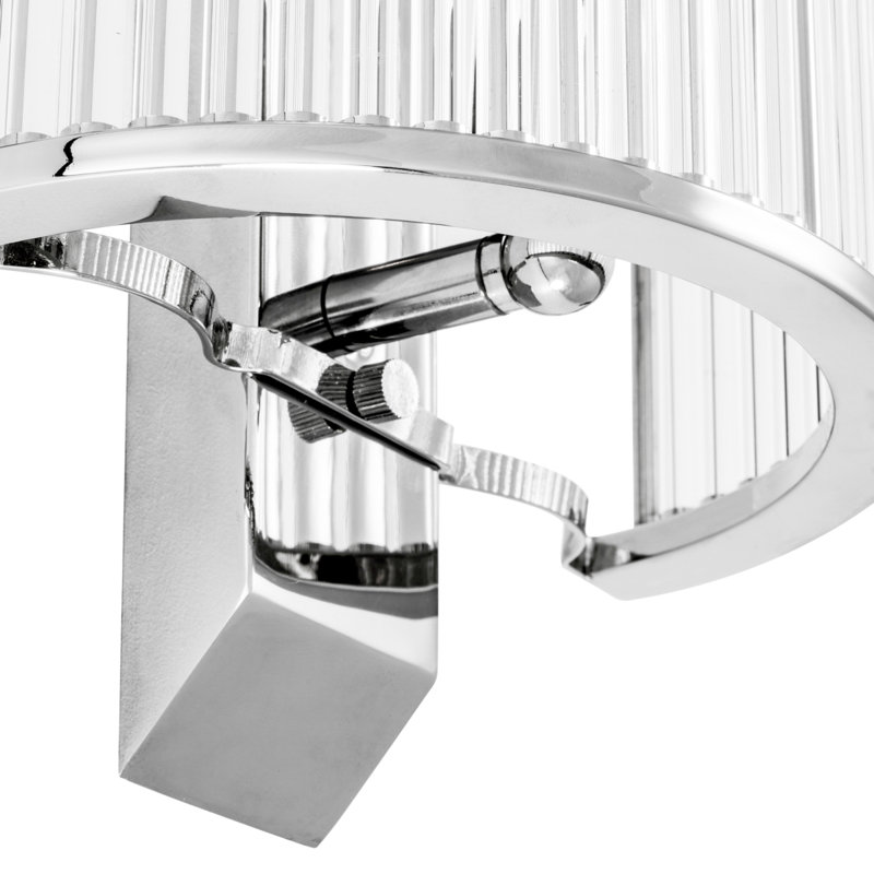 Oakley Iron Flush Mounted Sconce, Nickel