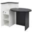 Bureau de réception avant avec tablette ouverte et tiroir verrouillable-631280619