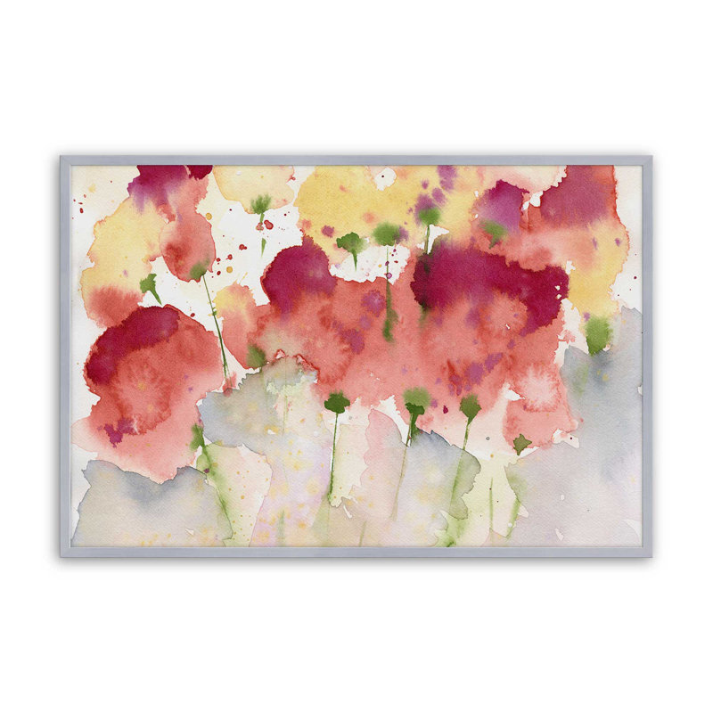 Éclat de fleurs, H 12,25 po x l 15,25 po, Chrome poli