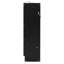 Lit escamotable simple pliant latéral simple avec motif imprimé, éclairage DEL sous le lit et prise USB, peu encombrant, noir-8919565-8919564