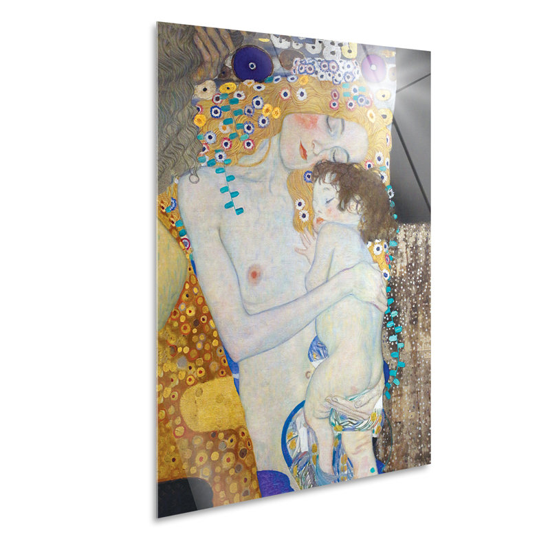 Motherhood by Gustav Klimt - No Frame Painting on Plastic / Acrylic, 65cm H x 95cm W