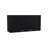Wall Cabinet, 2 Doors, Black Wengue