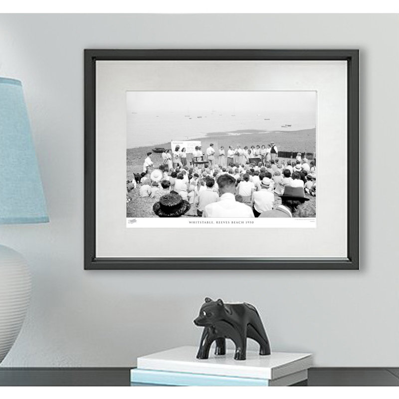 Whitstable, Reeves Beach 1950 by Francis Frith - Single Picture Frame Print, 60cm H x 80cm W x 2.3cm D
