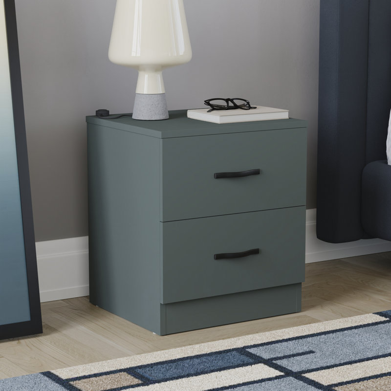 40cm W Manufactured Wood Bedside Table
