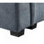Canapé modulaire 119 places en tissu tissé gris 119 po avec repose-pieds