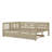 Wooden Daybed With Underbed Trundle And Fence-Style Guardrails-887064568-887064547