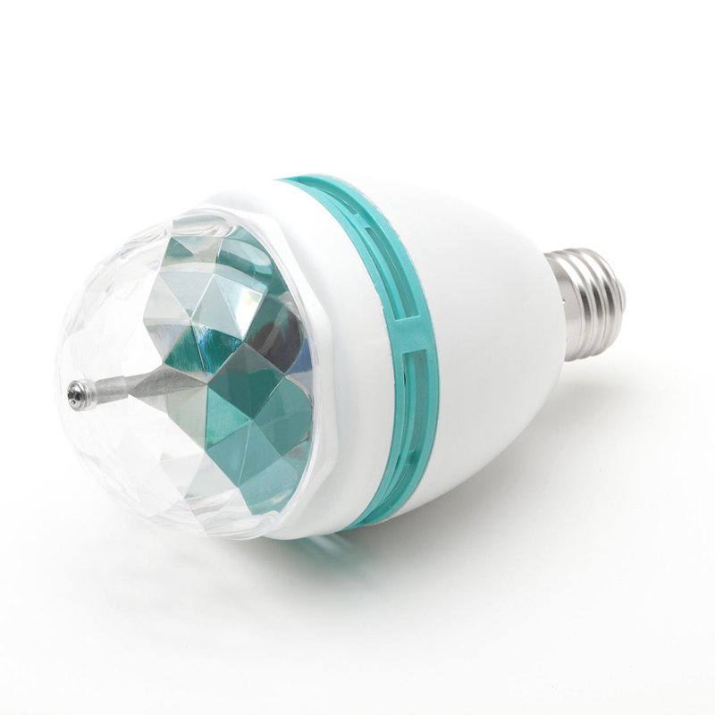 E27 3W Colourful Rotating Stage RGB LED Light Bulb(Set Of 3)