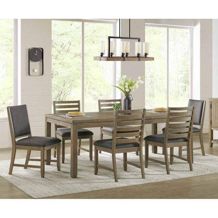 Lorrell 6 - Person Extendable Four Leg Dining Set