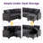3 Piece U-Shaped Sectional Sofa Bed Pull Out Sleeper Couch With Storage Ottoman-908796319
