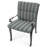 22" x 44" Outdoor Chair Cushion with Ties and Loop-2032780917