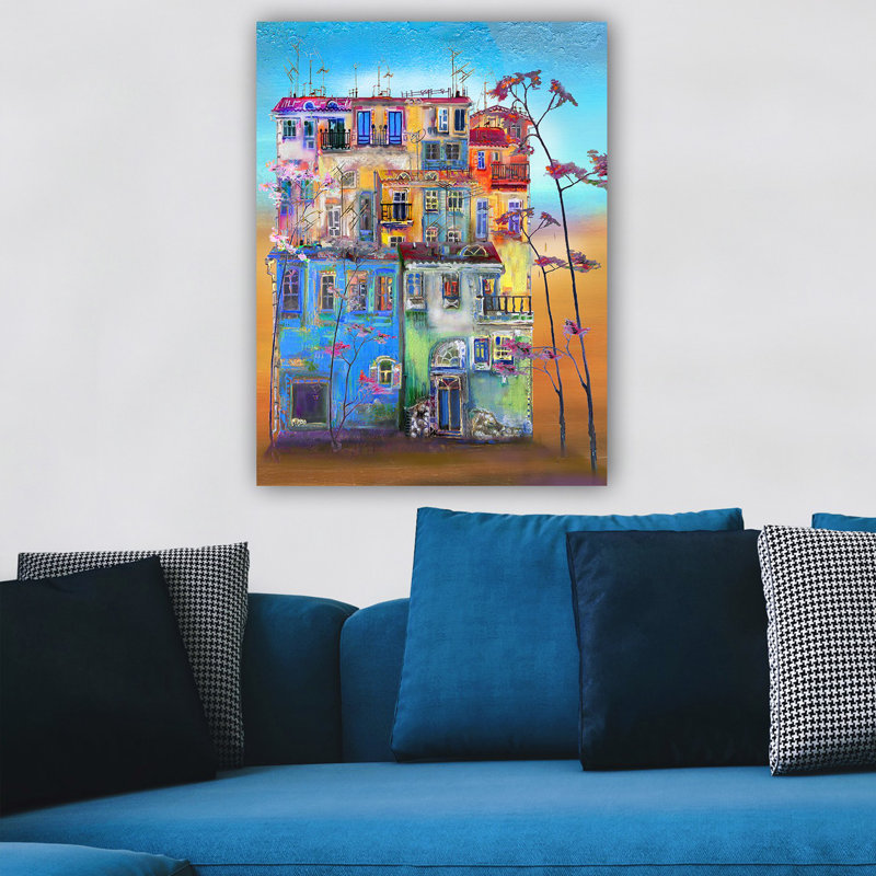 Stunning Decorative Canvas Painting, 27.6 x 39.4 Inches | 100% Cotton Canvas, 100% Wooden Frame (Thickness: 1.2 Inches) | Perfect for Living Room & Bedroom Decor, Vibrant Colors & Elegant Design