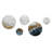 Grey Gold Modern Abstract Contemporary II - Abstract Marble Metal Wall Décor