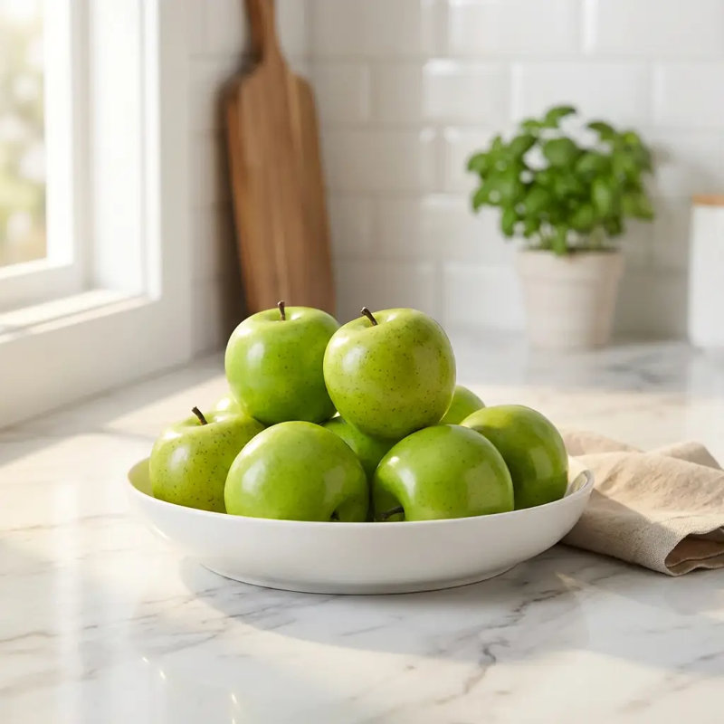 Artificiel 8 pièces pomme dans une boîte