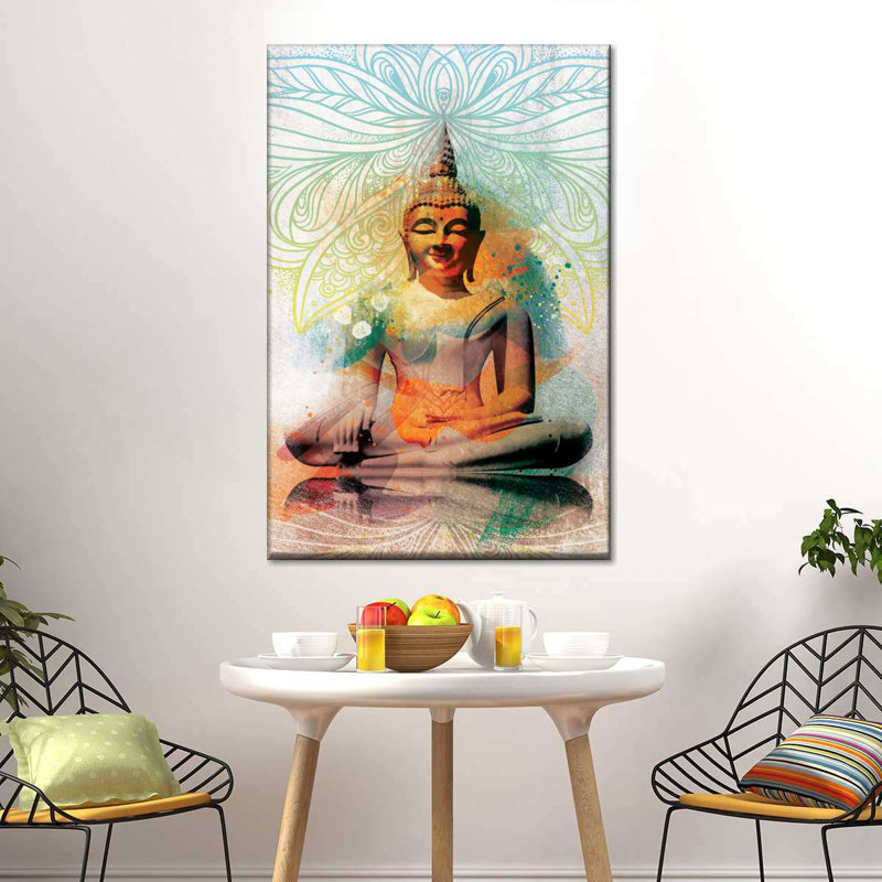 Bouddha assis, H 12 po x l 8 po 