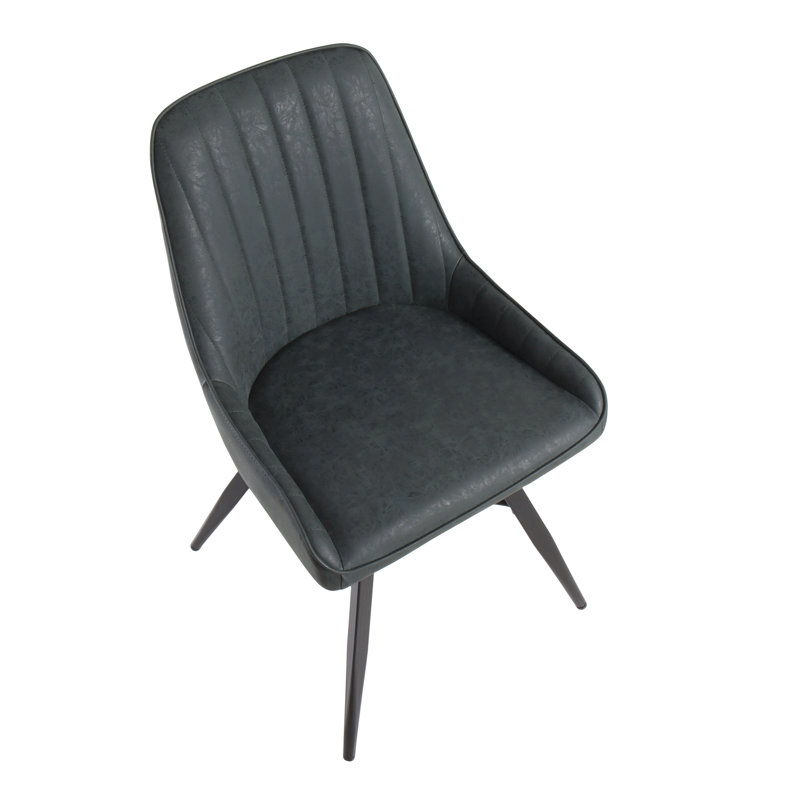 Chaise d'appoint en métal Wargo, Vert