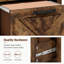 Classeur vertical rustique à 3 tiroirs Rustic Brown