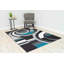 Tapis à motif abstrait turquoise Galvez-266451327