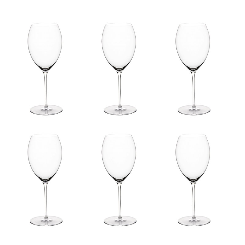 Liana 380ml Handmade Crystal White Wine Glass Set