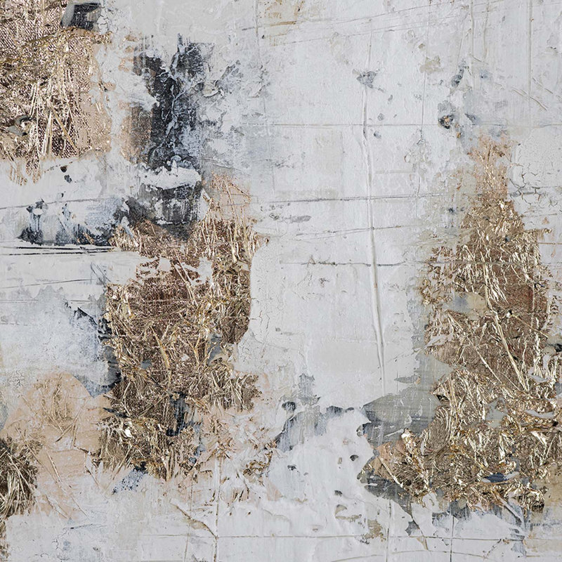 Art mural, Gris / or / blanc