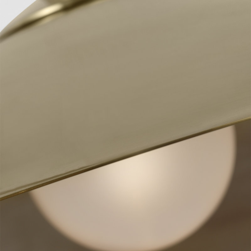 Amber Lewis Ponce 9" Sconce, Brass, 8.5" H x 13" W x 17" D, Hand-Rubbed Antique Brass