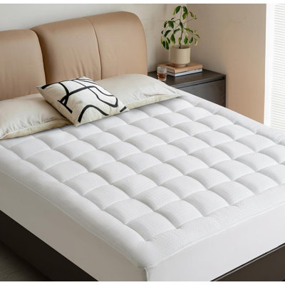 Queen Mattress Pad Cover Cooling Mattress Topper Cotton Top Pillow Top
